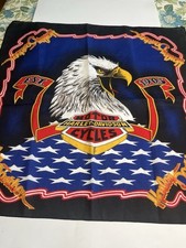 Harley Davidson American Eagle Bandana Made in USA - 21  Square