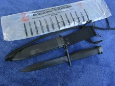 ORIGINAL MODEL 7 COLT BAYONET AND SCABBARD MADE IN GERMANY EICKHORN SOLINGEN