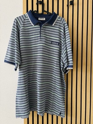 Adidas Vintage Polo Shirt L D54 Retro Streifen 90s Classic