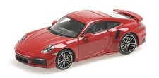 Porsche 911 992 Turbo S Coupe Sports Design 2021 Red 1/43 Minicar Minichamps