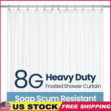 Waterproof Shower Curtain Liner 100 PEVA Eco-Friendly Clear Durable Easy Clean