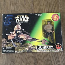 Star Wars Power Of The Force SPEEDER BIKE w  LUKE SKYWALKER In Endor Gear Sealed