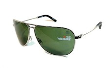 Spy Wilshire Sunglasses - Shiny Silver - Grey Green Lenses, Pre-owned
