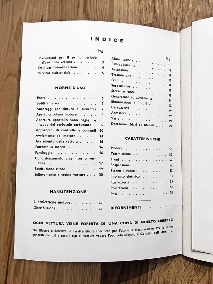FIAT 125 – Uso e Manutenzione – 3ª edizione, ottobre 1967 – 25.000 copie - Immagine 4 di 4