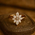 Bezel Set Marquise Cut Moissanite Ring 14k Rose Gold Plated On 925 Silver Ring