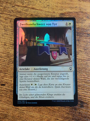 Magic the Gathering Zweihandschwert Von Tyr C CLB-DE022/361 Baldurs Gate Foil