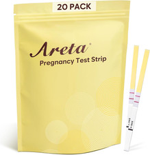 Areta Pregnancy Test Strips: 20 Pack hCG Tests - Highly Accurate Kit for Rapid R