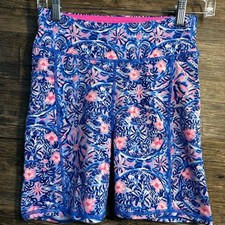 Lilly Pulitzer Luxletic Takin it Easy Weekender Floral Bike Shorts Small