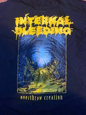 Internal Bleeding ''Overthrow Creation'' Shirt Size XL Brutal Death Suffocation
