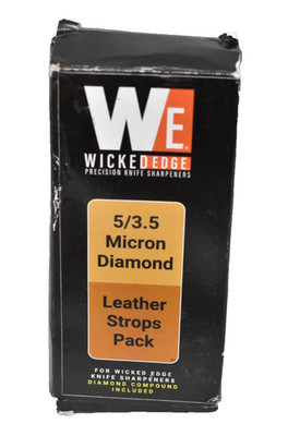 Micron Diamond & Leather Strops Pack 5/3.5 WE0503.5 w Diamond Compound