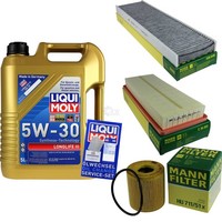Mann Inspektionspaket 5L Liqui Moly Longlife III 5W-30 FüR Mini Mini Cooper S