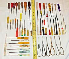VTG Lifetime Collection of SMALL and TINY SCREWDRIVERS  Wooden, Plastic, Metal