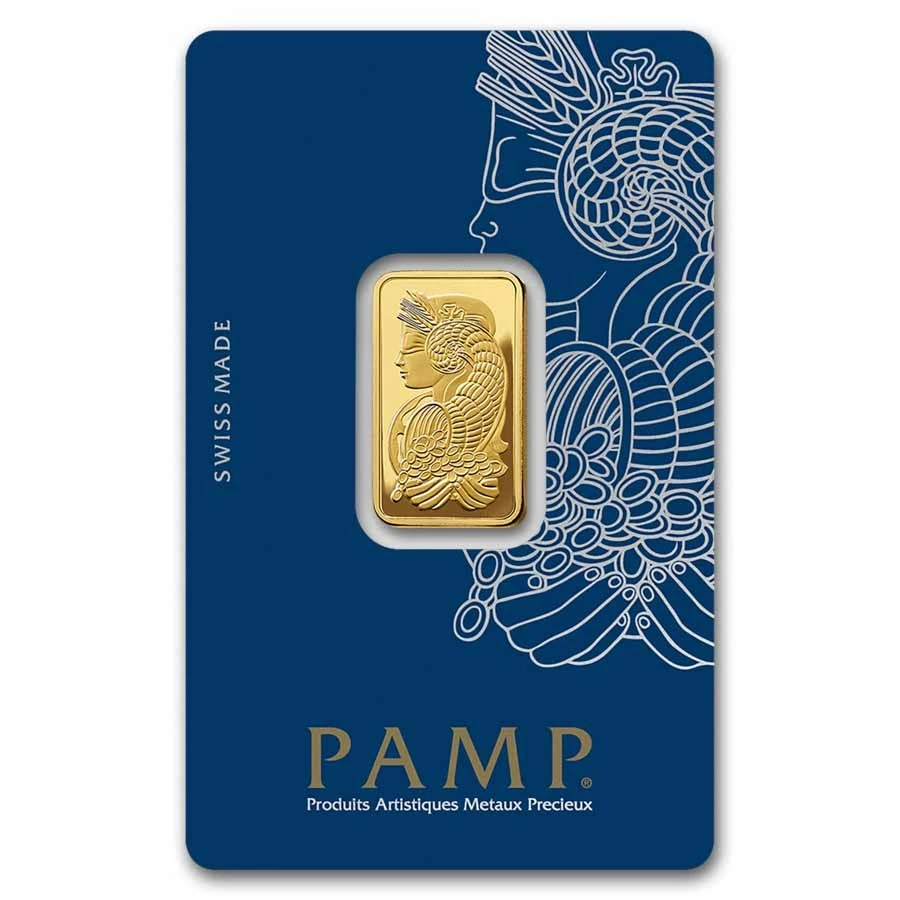 10 gram Gold Bar - PAMP Lady Fortuna Veriscan® (In Assay)