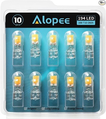 10 Pack 194 Bulb Warm White LED 2700K Replacement for 2700K-Warm White