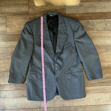 Christian Dior Monsieur Wool Blazer Men's 40R Charcoal Gray USA Tailored 13B6