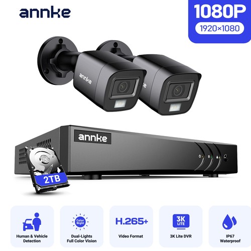 Système de caméra de sécurité ANNKE 5 en 1 8CH 3K Lite DVR 1080P TVI CCTV couleur extérieure - Photo 33/33