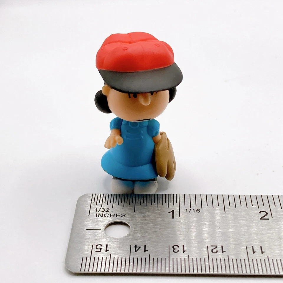 Lucy Peanuts Mascot Mini Figure Narabundesu Baseball ver Bandai Japan Anime F/S - Image 3 of 4