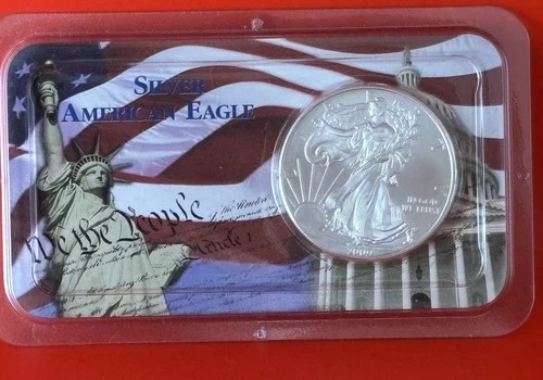 2009 American Silver Eagle Liberty Coin Encased Uncirculated