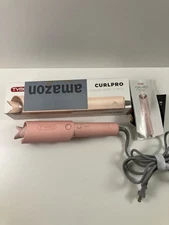 TYMO Automatic Rotating Curling Iron CURLPRO Beach Waves Curling Wand 1" Pink
