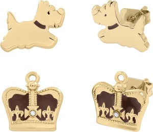 Authentic RADLEY Ladies Gold Plated Twin Pack Earrings RYJ1328S
