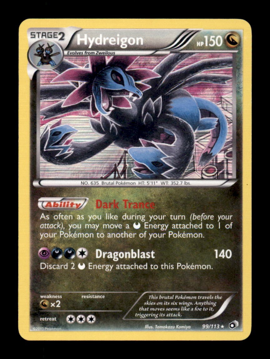 HYDREIGON 99/113 HOLO HOLO RARE LEGENDARY TREASURES POKEMON HOLO NM/M