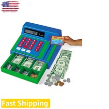 Sturdy Cash Register Toy  Real Working, Calculator, Digital Display, Play Money