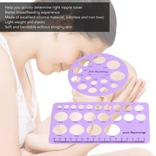 Flange Measurement Tool Sizing Nipple Rulers Set Silicone for Breast Pump