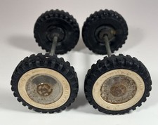Vintage Tonka Set Of 4 Wheels Whitewall Tires Axle Assembly Parts Restore Custom Vintage Tonka Set Of 4 Wheels Whitewall Tires Axle Assembly Parts Restore Custom