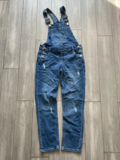 SO blue denim girls overalls