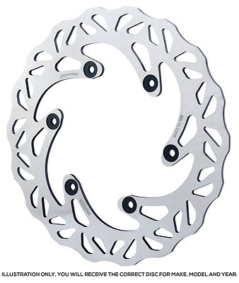 NEU KAWASAKI KX65 00-12 180mm ARMSTRONG MOTOCROSS VORNE WAVEY SCHEIBENBREMSE ROTOR