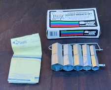 VTG New NOS 6pc SHOWER VALVE STEM SOCKET WRENCH PLUMBING TOOL SET 21/32-1~7/16"