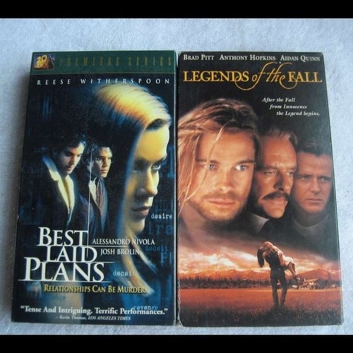 Best Laid Plans Witherspoon Legends of the Fall VHS Cassette Tape Bundle