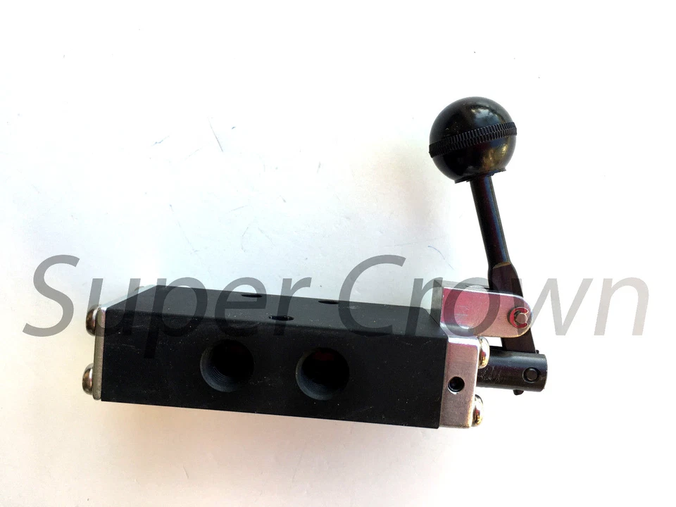 Pneumatic Hand Lever Valve 5 Port 3 Position Toggle Manual Contol SH-410-03-3NPT - Image 3 of 4