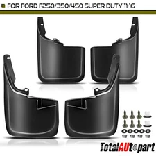 4x RH + LH Splash Guards Mud Flaps Mudguards for Ford F-250 F-450 Super Duty