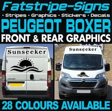 to fit PEUGEOT BOXER GRAPHICS STICKERS STRIPES DAY VAN CAMPER MOTORHOME LWB XLWB