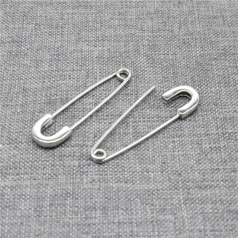 2pcs of 925 Sterling Silver Plain Brooch Pin Back with Rhodium Plated Pinback