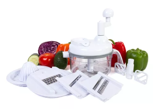 Food Chopper - 7 in 1 Chopper, Mixer, Blender, Whipper, Slicer, Shredder, Jul...
