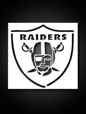 5x5 Inch Raiders Stencil    Las Vegas Football, Reusable 7 mil Mylar plastic,DIY