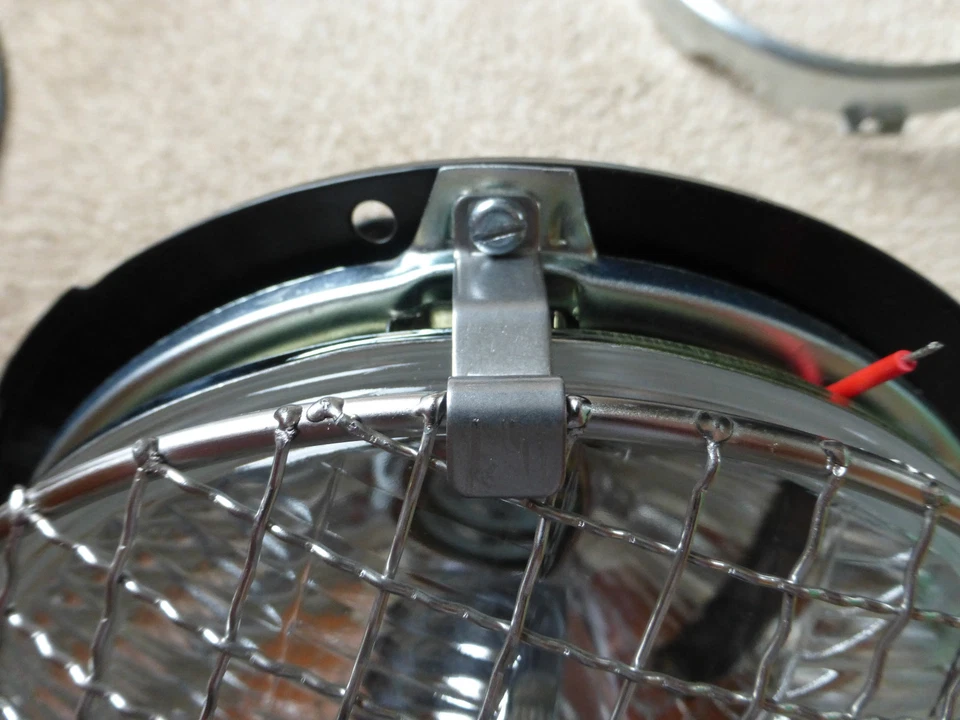 Land Rover Series 1 2 2a 3 Stainless Steel Headlamp Stone Guards Protectors Pair - Image 2 of 4