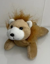 Vintage Dan Brechner Lion 8" Plush Beige and Brown w/ Orange Mane VERY RARE 80s