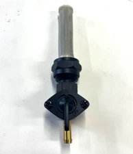 BLACK HIGH FLOW FUEL VALVE PETCOCK FOR HARLEY STRAIGHT DOWN OUTLET 22MM THREAD