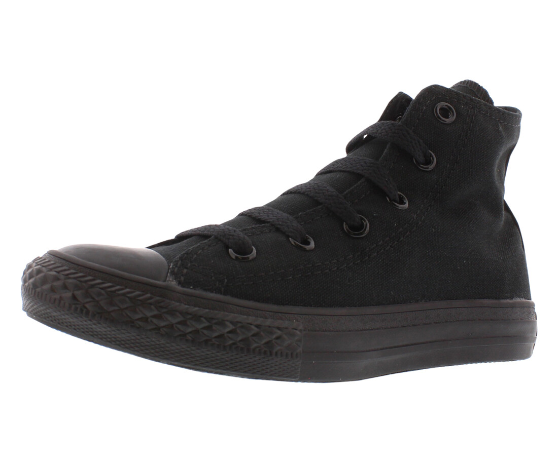 converse all star hi black mono canvas