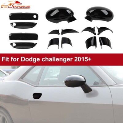 KEWISAUTO Door Bowl Scratch Protector for Dodge Challenger 15-23, Matte Black Door