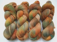 HAND DYED 100 WOOL yarn set, 2 skeins - 300gr 2 x 150 gr 