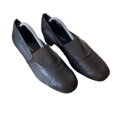 David Tate Size WIDE Brown Slip On Leather Upper Loafers