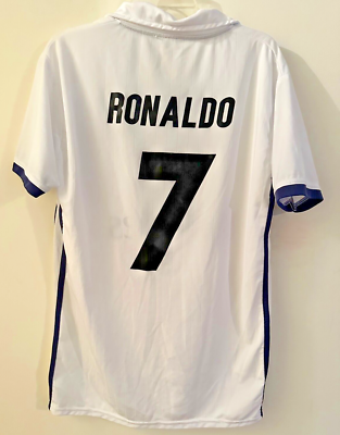 FLY EMIRATES #7 RONALDO Soccer Fan Collar Shirt Jersey MENS XL | eBay