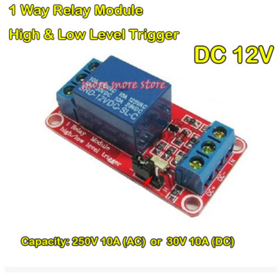 DC 12V  High & Low Level 1-Way Relay Trigger Optocoupler Isolated Switch Board