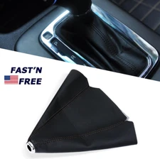 Universal PU Leather Car Shift Knob Shifter Boot Cover Gear Manual Gaiter Boot