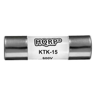 HQRP KTK-15 Digital Multimeter Sicherung Schnell 15A 600V für Bussmann KTK15