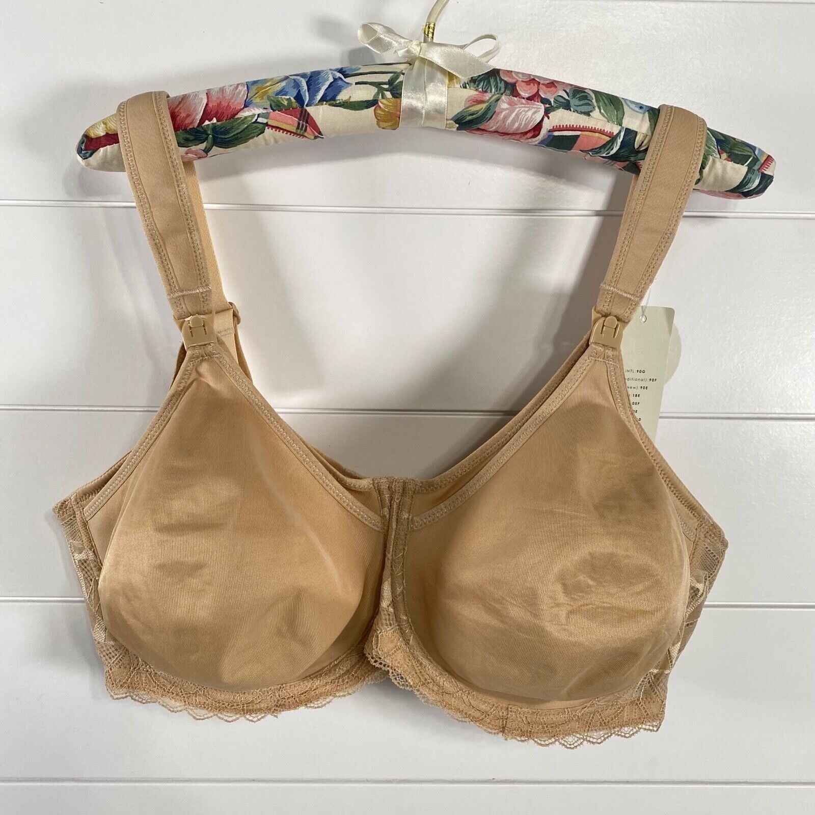 Sujetador de lactancia Parfait Leila copa completa para mujer 44FF NUEVO CON ETIQUETAS soporte con aros desnudo desnudo desnudo